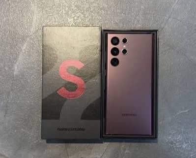 S22 Ultra 12/256 Dual Physical Official PTA With Box In 3 Lines