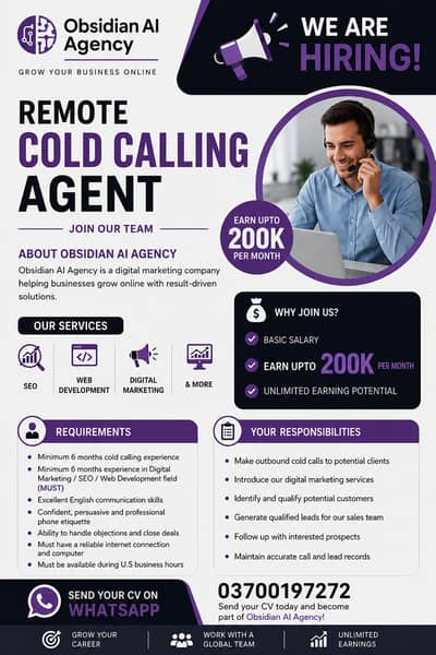  Remote Cold Calling Agent — We’re Hiring!