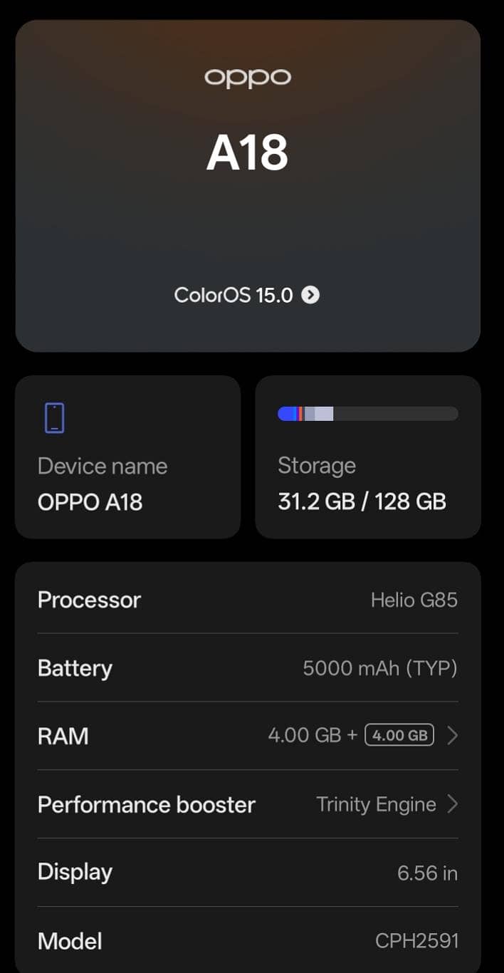 OPPO A18 1