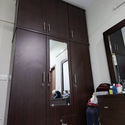 wardrobe / storage cupboard/ almari/ cupboard/ wood lasani / brown