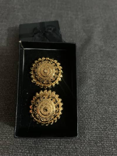 Elegant Gold-Tone Statement Earrings