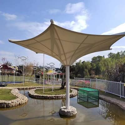 Hypar shade, Canopy shade, Pvc tensile shade, Car porch roof shade
