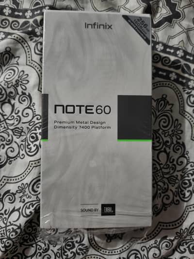 Infinix note 60 8+8/256gb full box and almost full warranty price finl