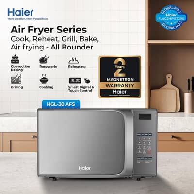 haier microwave oven air fryer 30l 30afs