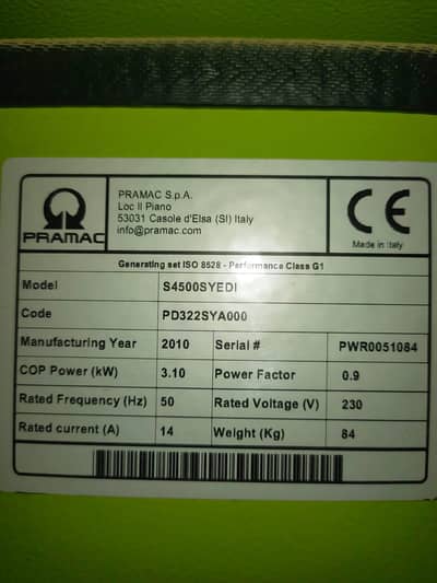 Generator for sale