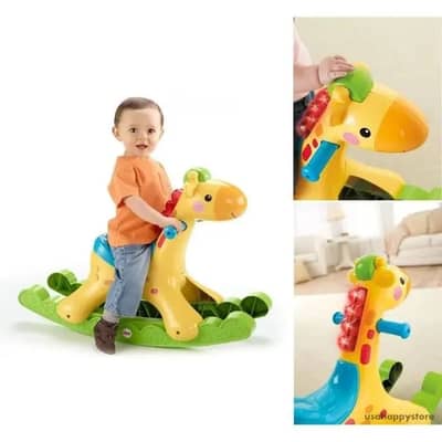 2 in 1 Rocking And Riding Giraffe for kids(1 _3years)
