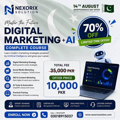 Azadi offer: complete course in 10k