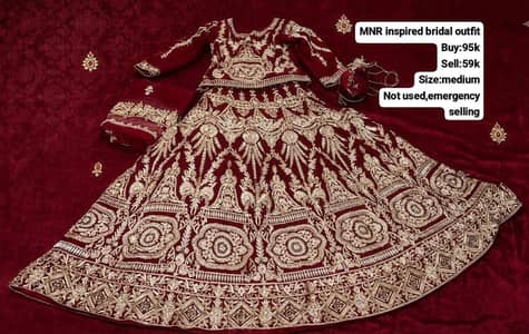Fresh Bridal dress urgent selling