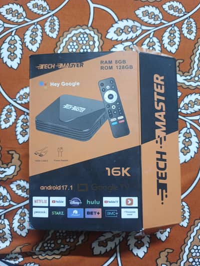 Android box ( Tech Master ) 8GB RAM 128 GB Rom