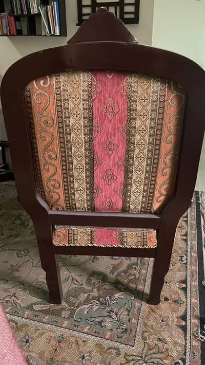 Four chinioti coffee chairs costing 10k each