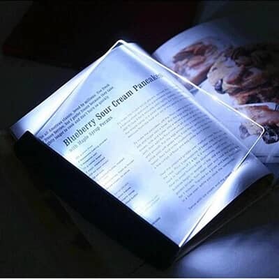 Night light book reading panel