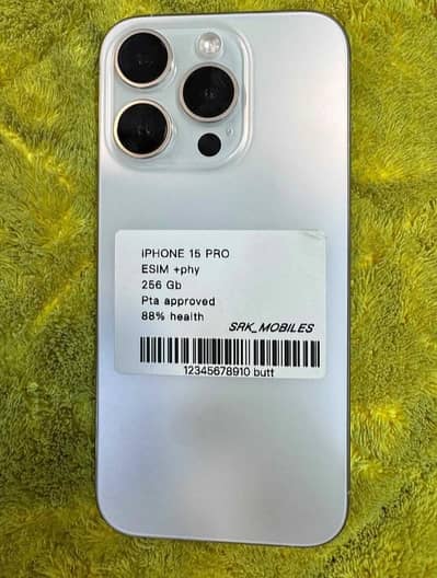 Apple iPhone 15 Pro 256 GB 10/10 Brand New