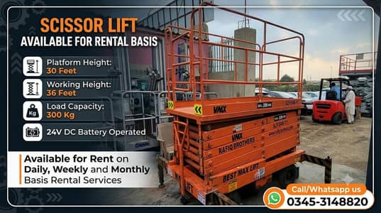 11 Meter Scissor Lift for Sale, 36 Ft Scissor Lift for Sale, Man Lift