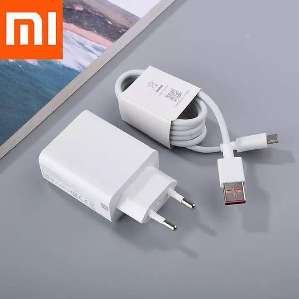 100% Original Xiaomi Mi 33W Turbo Fast Charger  Original Adapter with Type-C Cable -  Mobile ,Laptop , Tablet & all Other Devices Charger
