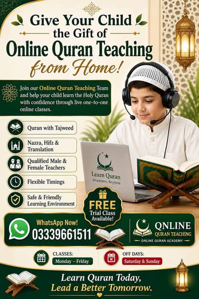 I am online quran teacher