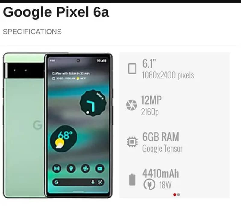 Google Pixel 6a 13