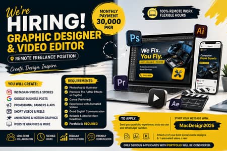 Remote Graphic Designer & Video Editor (Freelance)