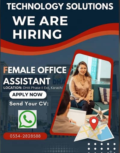 Looking For Female Office Assistant for Sales & Marketing