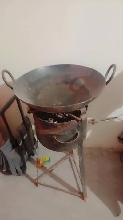 Havy Iron Stove with 1 Karahi Havy Weight