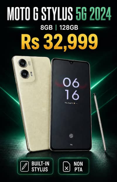 Motorola Moto G Stylus 5G 2024 8/128GB Non PTA With Stylus