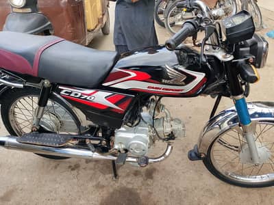 Honda cd70 Bike urgent sell 2024by25 register