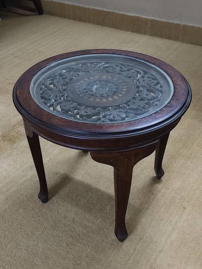 Pure shesham side tables and center table