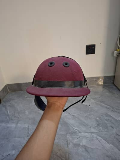 Horse Riding Helmet – Red – Barely Used – Lahore