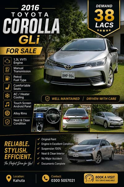 Toyota Corolla GLI 2016