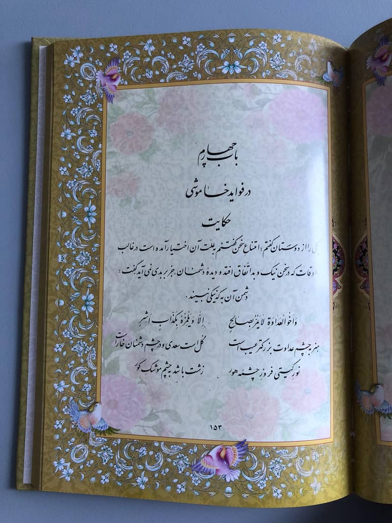 مثنوی مولانا رومی و گلستان سعدی شیرازی نفیس ایڈیشن 3