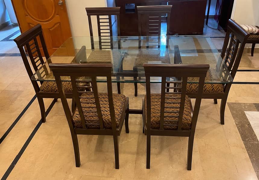 Wooden/Glass Dining Table 0