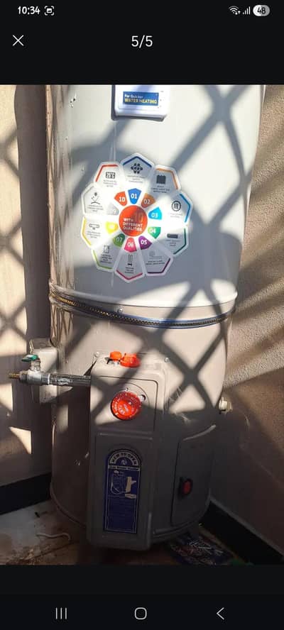 Electric and Gas Dual Geyser for sale.