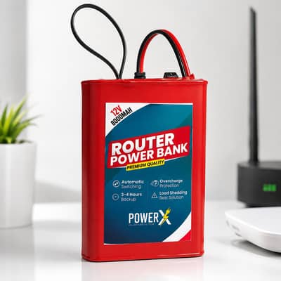 Internet Router Power Bank 5 Hours + BACKUP Auto Switching