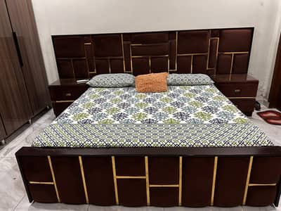 King Size Solid Wooden Bed Frame with Excellent Condition
