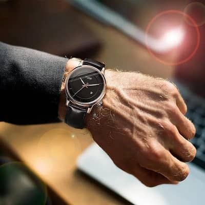 TOMI Minimalist Leather Watch
