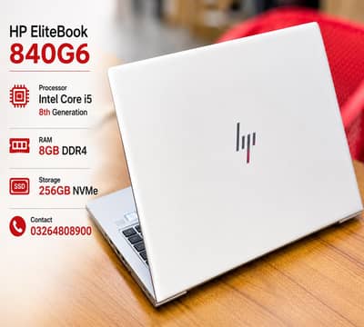 HP 840 g6 Core i5 8th generation 8gb raam DDR 4 nvme 256gb
