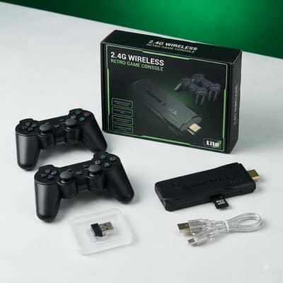 4K Wireless Retro Game Stick Lite with 2 Controllers