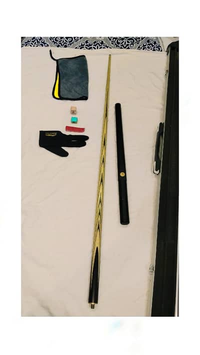Snooker Cue Short Handle Power Ultimate in Original Black Wood.
