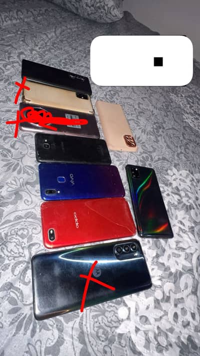 Broken Screen with box without these red marks phones