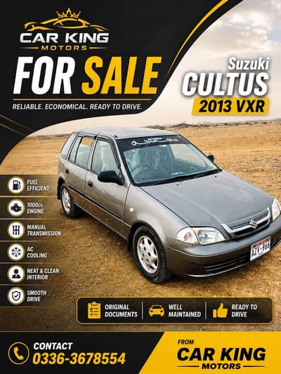 Suzuki Cultus VXR 2013 Urgent Sale.