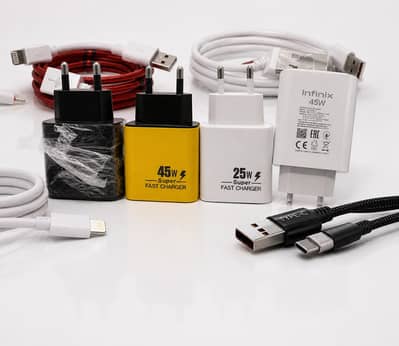 25W 45W Super Fast Charger Type-C COD All Pakistan