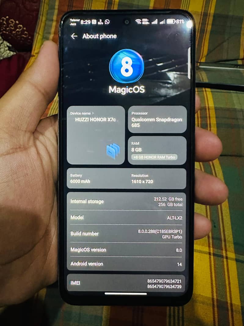 Honor X7c 1