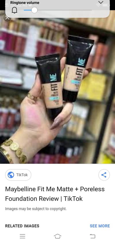 tube fit me foundation shade ivory