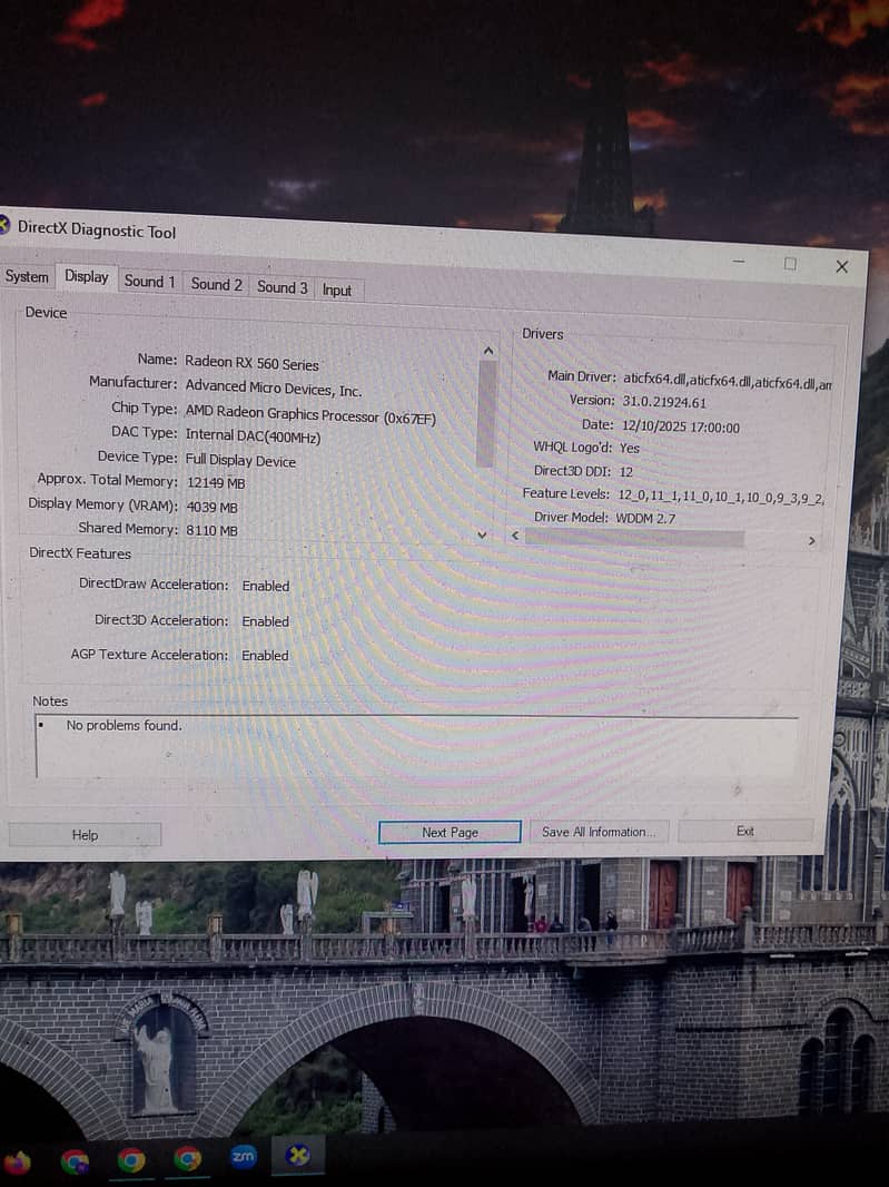 Rx 560 with artifact problem 1