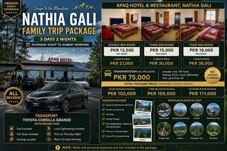 Nathia Gali trip Tour