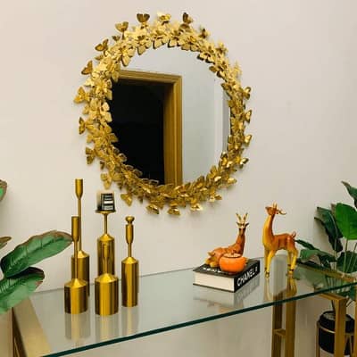 BUTTERFLY DESIGN WALL MIRROR