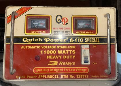 11000 Watts Stablizer