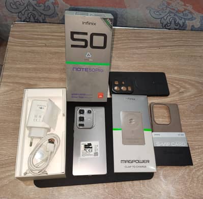 Infinix Note 50 Pro 24/256 10/10 Full Box + MegPower Bank in warrenty