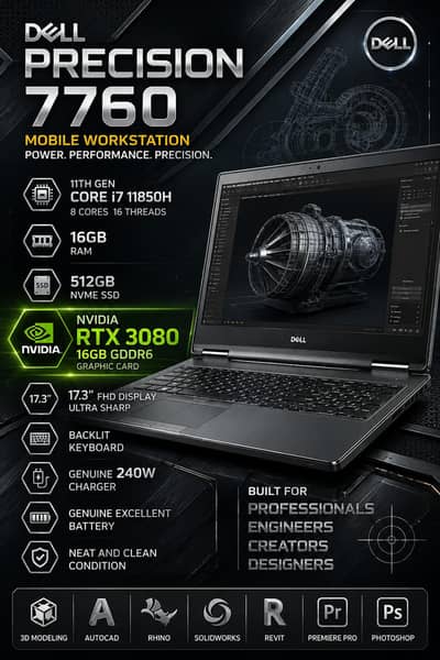 Precision 7760 | RTX 3080 16GB | Gaming Laptops House