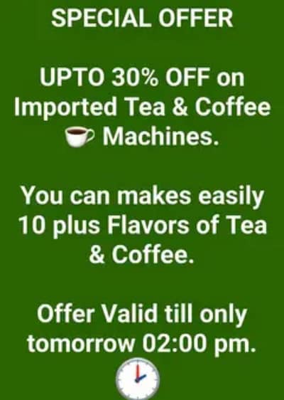 Azadi Offer upto  30% Off  on imported Coffee Machines