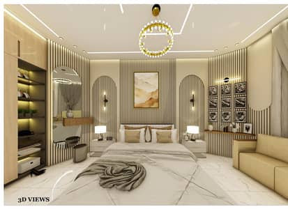 Interior design with layout